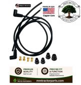 Spark plug wire set - John Deere Tractor 2 Cyl - USA Made Premium Copper Core